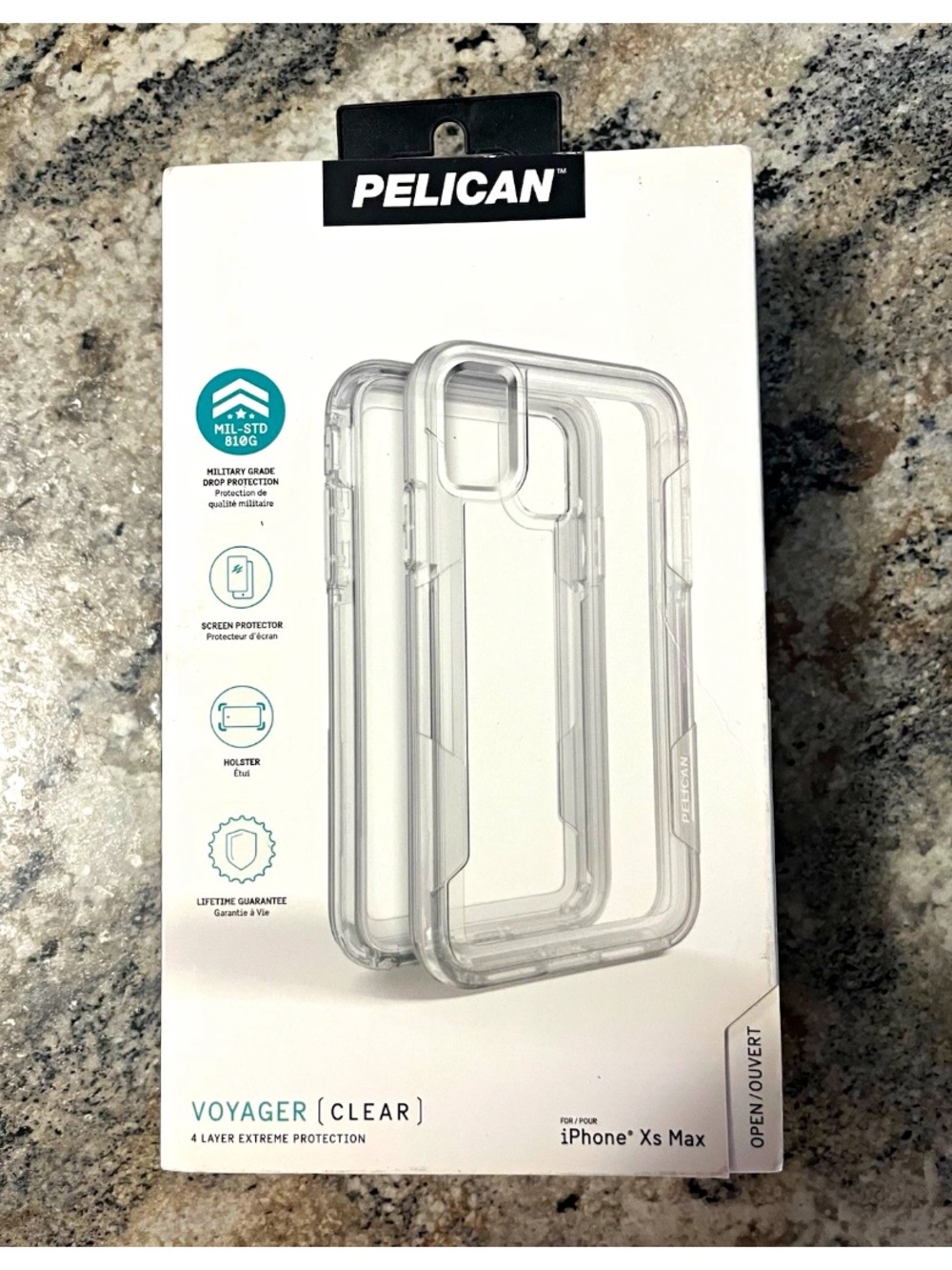 Pelican Voyager Clear Protective Case for iPhone Xs Max - Clear